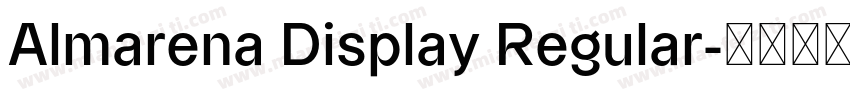Almarena Display Regular字体转换